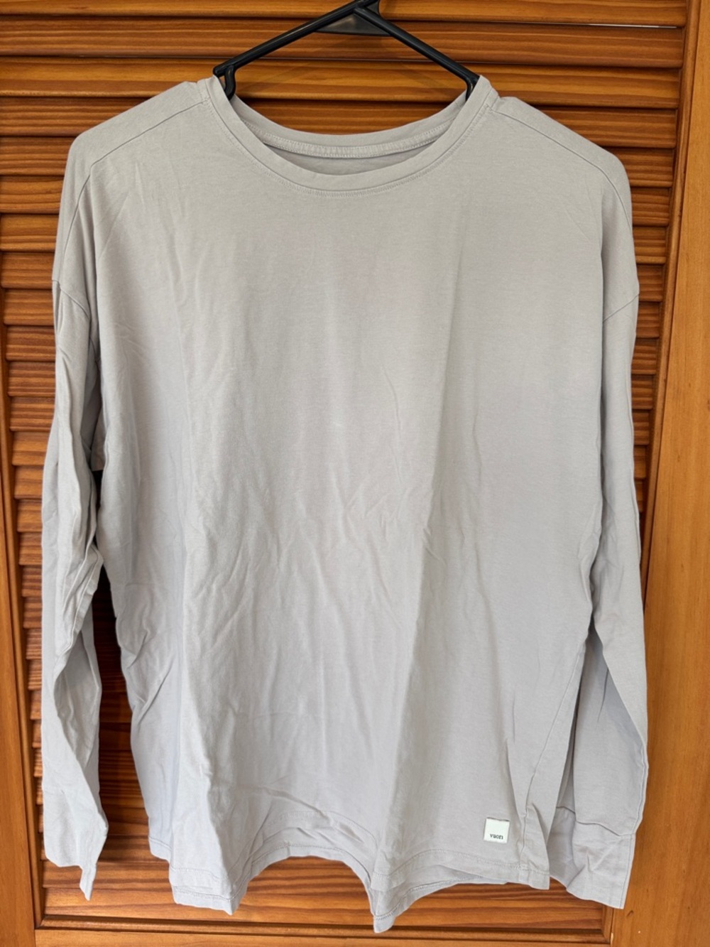 VUORI Beige Long-Sleeve Crewneck Shirt